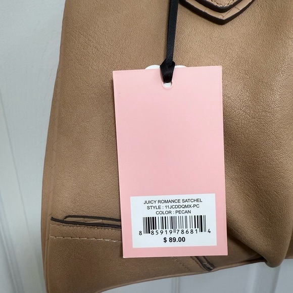 NWT Juicy Couture Juicy Romance Satchel in Pecan (Tan) - Picture 8 of 8